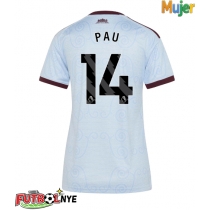 Camiseta Aston Villa Pau Torres #14 Tercera Equipación para mujer 2026-27 manga corta
